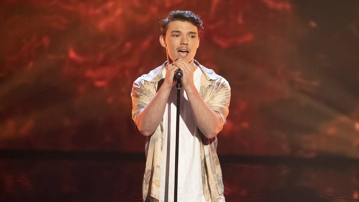 JOURNEY: Cessnock's Finnian Johnson will sing for a spot in The Voice semi-finals in this Sunday's episode.