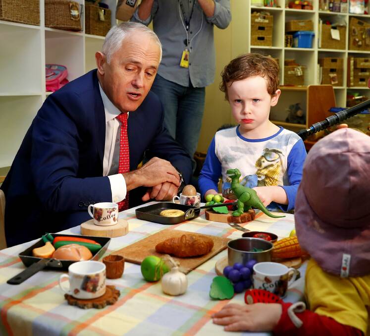 CHANGES: Prime Minister Malcolm Turnbull's new childcare package will be introduced in less than two weeks.