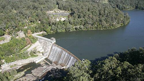 Chichester Dam has had a huge jump in levels in the past year.
