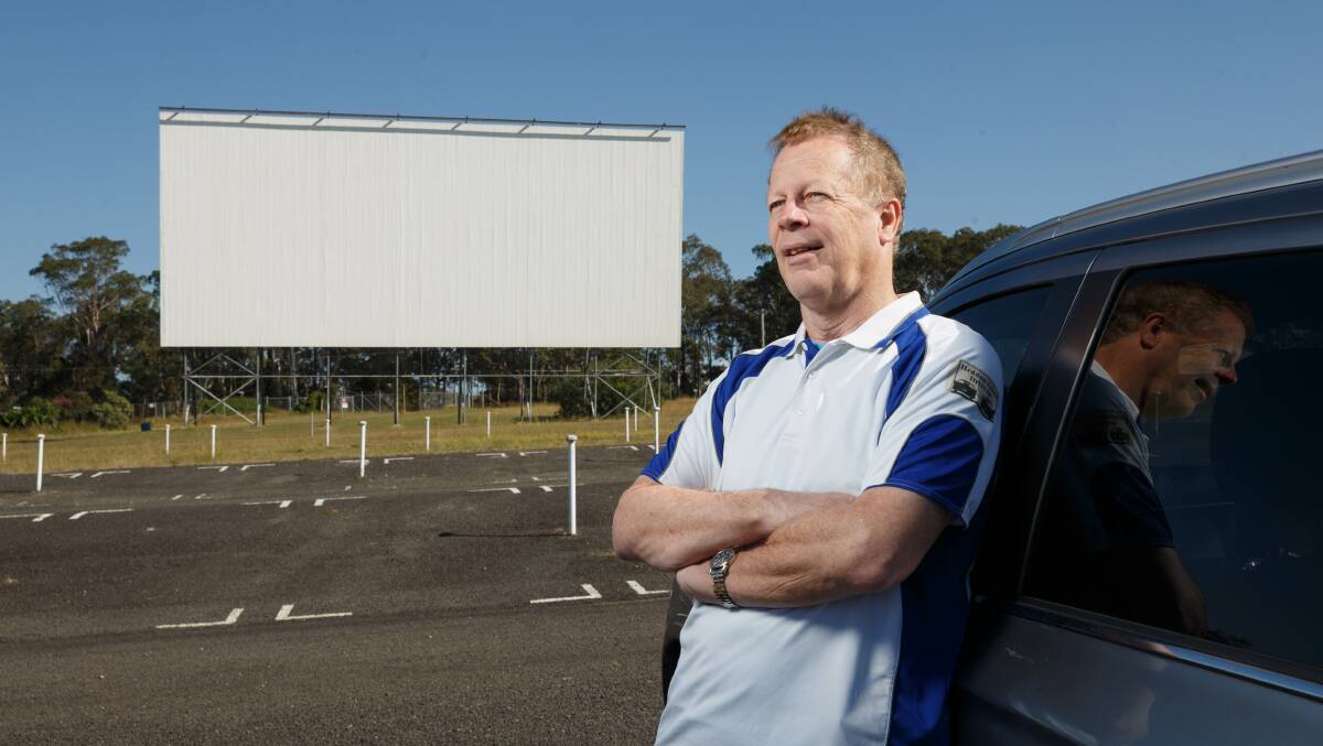 ON WITH THE SHOW: Scottt Seddon has reopened Heddon Greta Drive-In after an eight week break. Picture Max Mason-Hubers.
