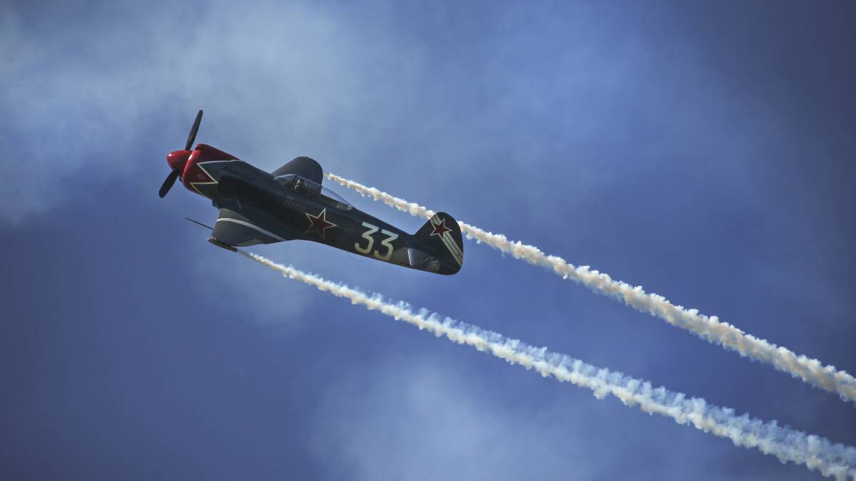 Spectacular: The Hunter Valley Airshow was spectacular and attracted a crowd of about 14,000. Picture: Marina Neil