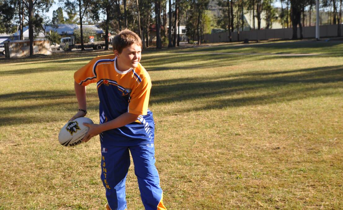 A young Brodie Jones back in 2010 as captain of the Ellalong school team.