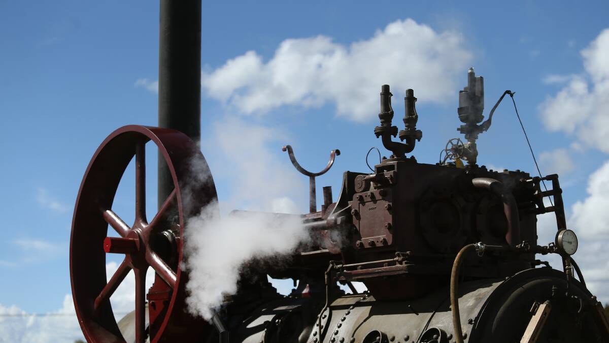 Ready to roll: One of the historic engines on show last year. Picture: Marina Neil 