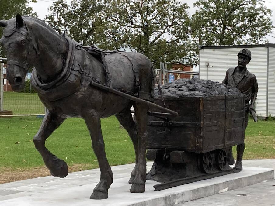 Honouring the past: Kurri Kurri's pit horse project will be formally unveiled next weekend. Pictures: David Scanlon