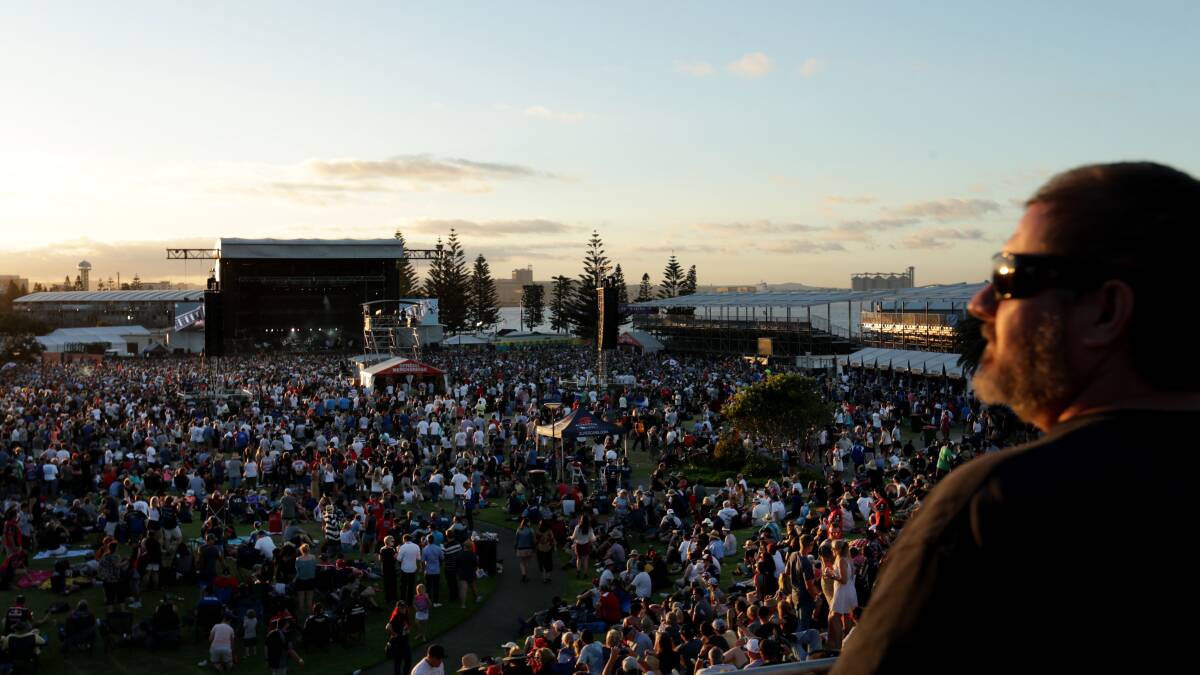 Last year's Cold Chisel concert drew a huge crowd to Foreshore Park. Picture: Simone De Peak