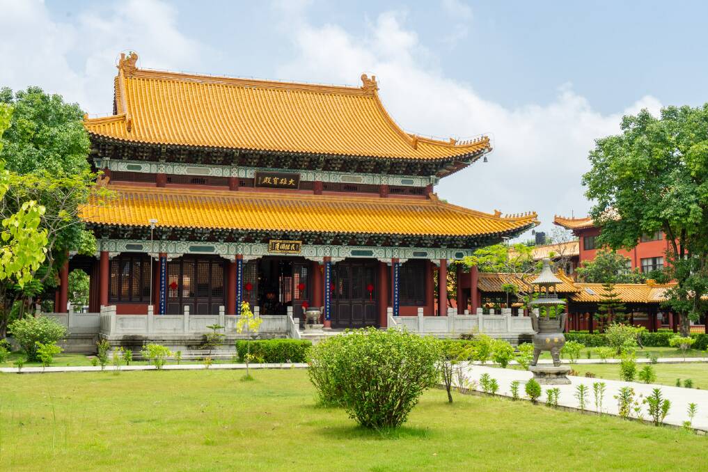 The Chinese Monastery is one of the largest monastic centres at Lumbini.