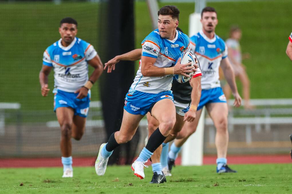 CHANCE: Swansea's Grant Anderson, who was previously part of the Knights system, playing for Northern Pride in this year's Queensland Cup. Picture: Dominic Chaplin/Pine Creek Photography
