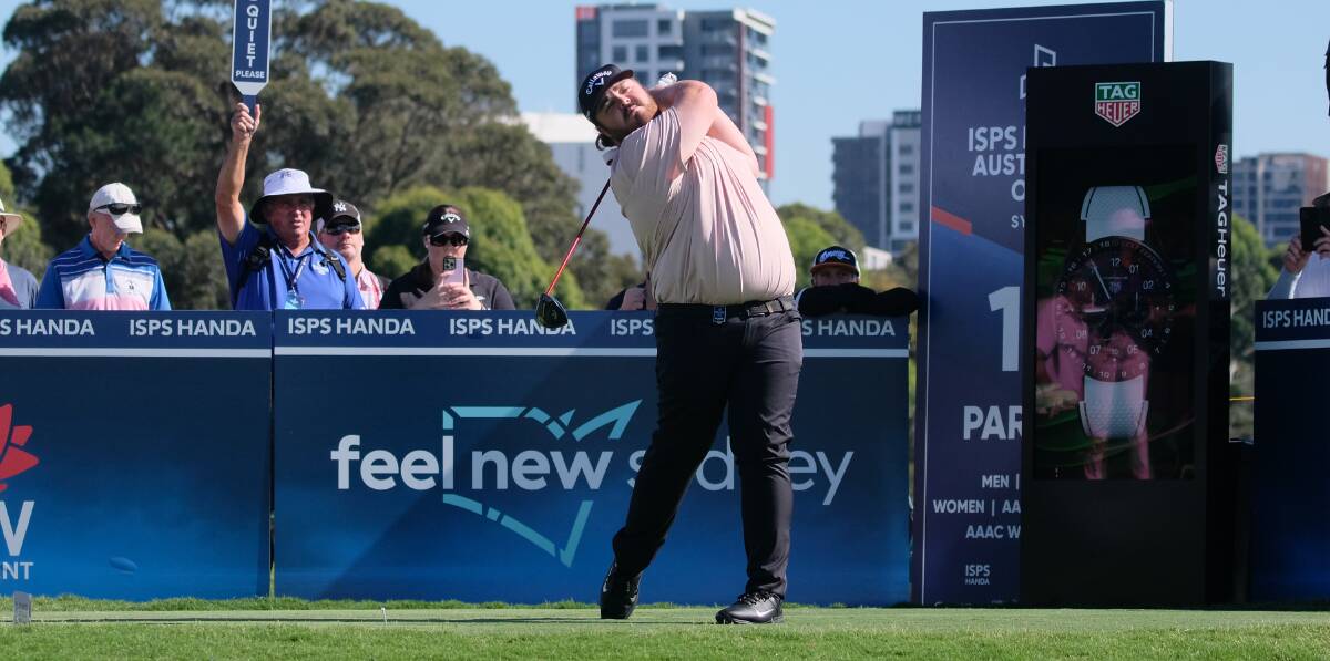 Corey Lamb at the Australian Open last year. Picture by Golf NSW