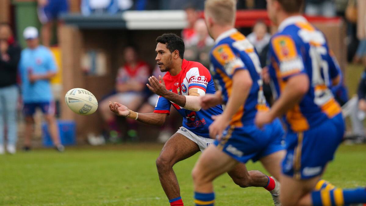 Jarom Haines previously playing for Newcastle RL club Kurri. Picture by Max Mason-Hubers