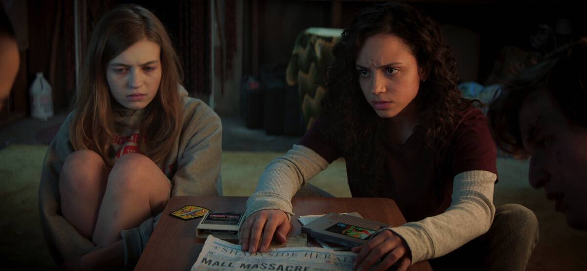Olivia Scott Welch, left, as Samantha Fraser and Kiana Madeira as Deena. Picture: Netflix