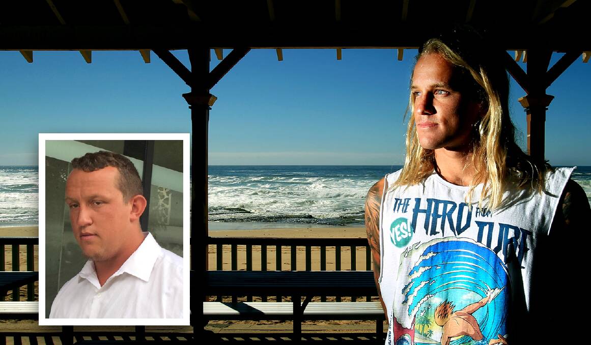 GUILTY: Former professional surfer Jake Sylvester suffered a fractured skull in a 'one punch' attack outside a Newcastle West hotel last year. Inset: Billy Patrick Clay pleaded guilty on Wednesday. 
