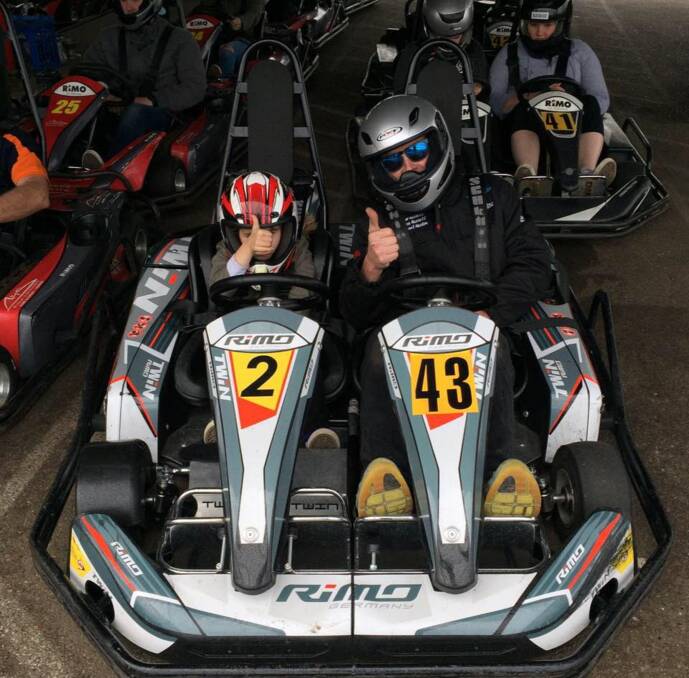 DOUBLE THE FUN: Little ones can enjoy the thrill of go karting with the company of an adult in the double karts available.