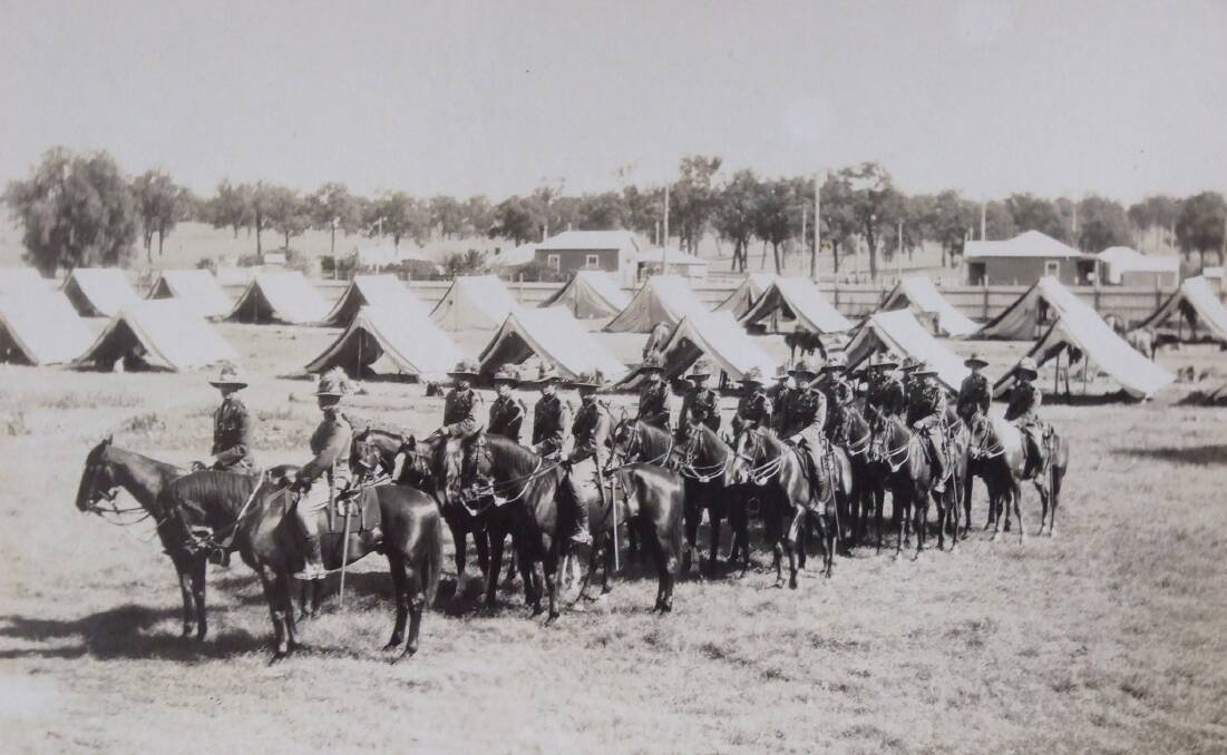 16th Hunter River Lancers in Greta Army Camp in the 1930's. Hot and dry in summer. Cold and wet in winter.