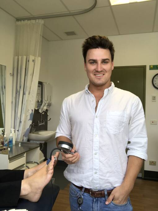 THE GOOD FOOT: Podiatrist Joe Henderson will be taking care of the feet of Cessnock residents every second Wednesday.