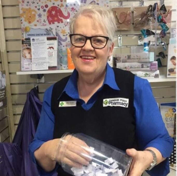 Celebrations: Vicki Cochrane is passionate about the service she provides to the Cessnock community in her role as nurse at the Plaza pharmacy.