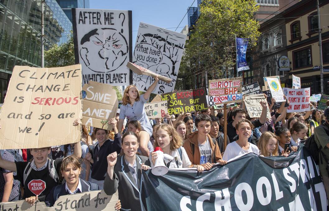 ENOUGH: History will prove the school children who marched for action on climate change were right. Picture: AAP Image/Ellen Smith