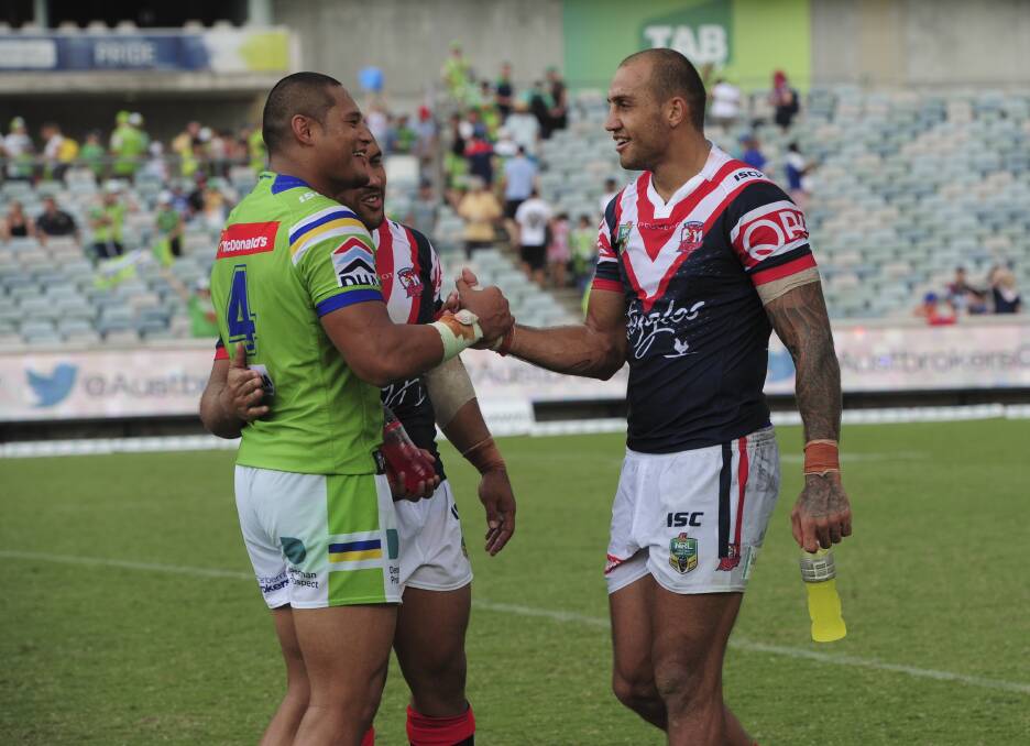 Blake Ferguson, right. Picture by Graham Tidy.