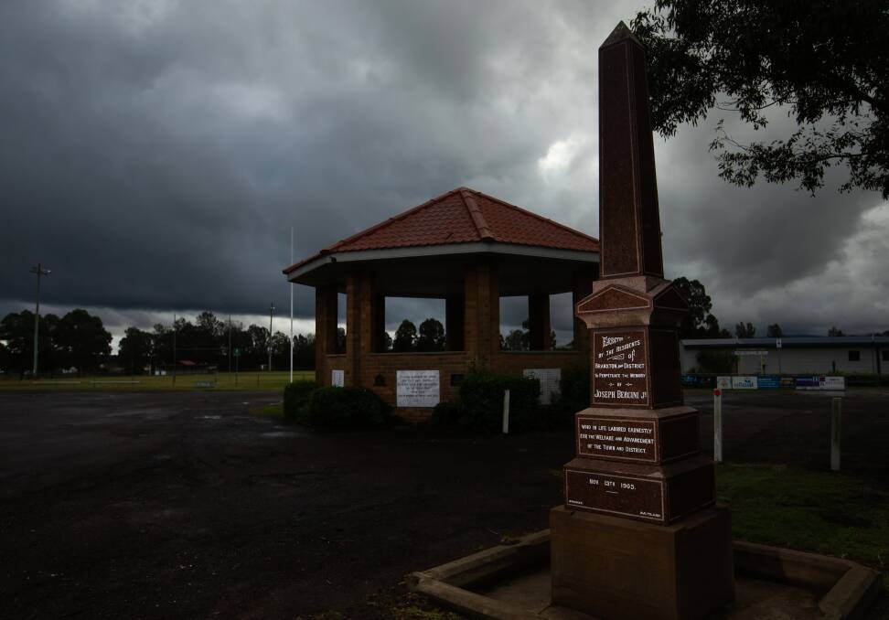 MEMORIAL: Branxton rotunda, which will mark one end of the cycleway.