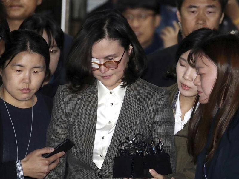 The wife of a former SKorean minister has been arrested for rorting the university entry system.