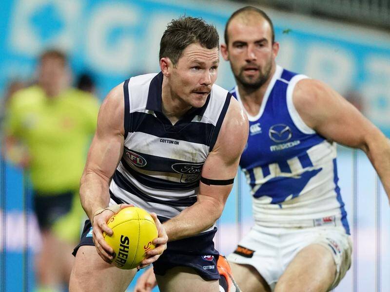 Geelong star Patrick Dangerfield has re-signed through to the end of the 2024 AFL season.