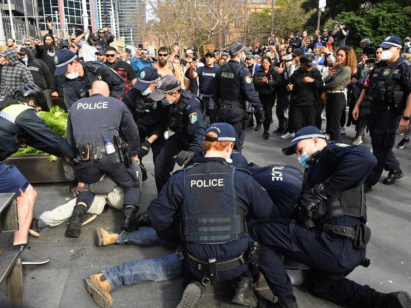 Police have charged 60 people over Saturday's protest, with a further 148 copping fines.