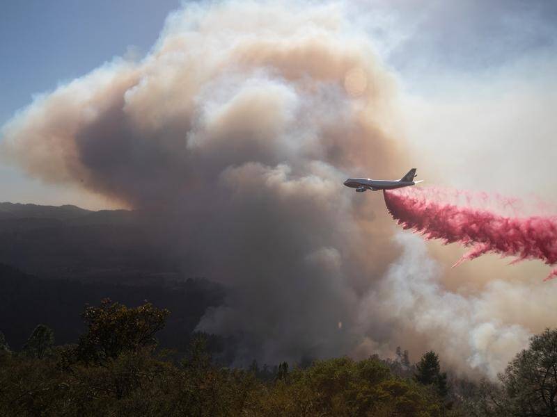 A wildfire has erupted in the heart of California's Napa Valley.