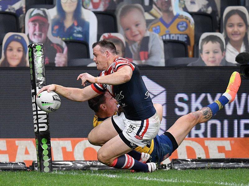 Brett Morris scored 12 tries for the Sydney Roosters in 2020, to take his NRL career tally to 165.
