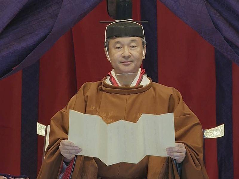 Japanese Emperor Naruhito has proclaimed his ascension at the Imperial Palace in Tokyo.