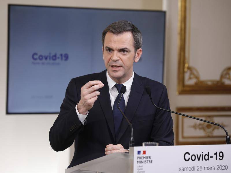 Health Minister Olivier Veran says the French government has ordered more than 1 billion face masks.