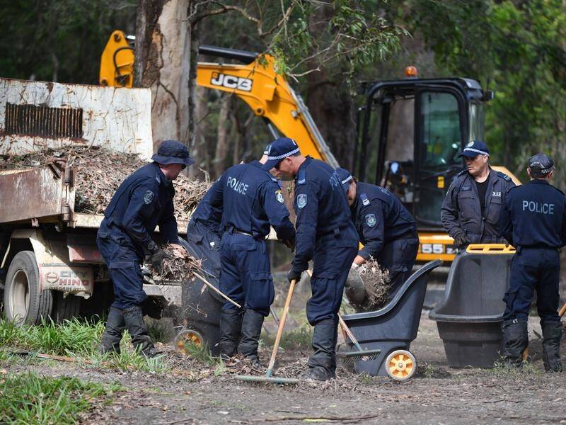 Police have sifted soil in a patch of bushland in the search for William Tyrrell's remains.