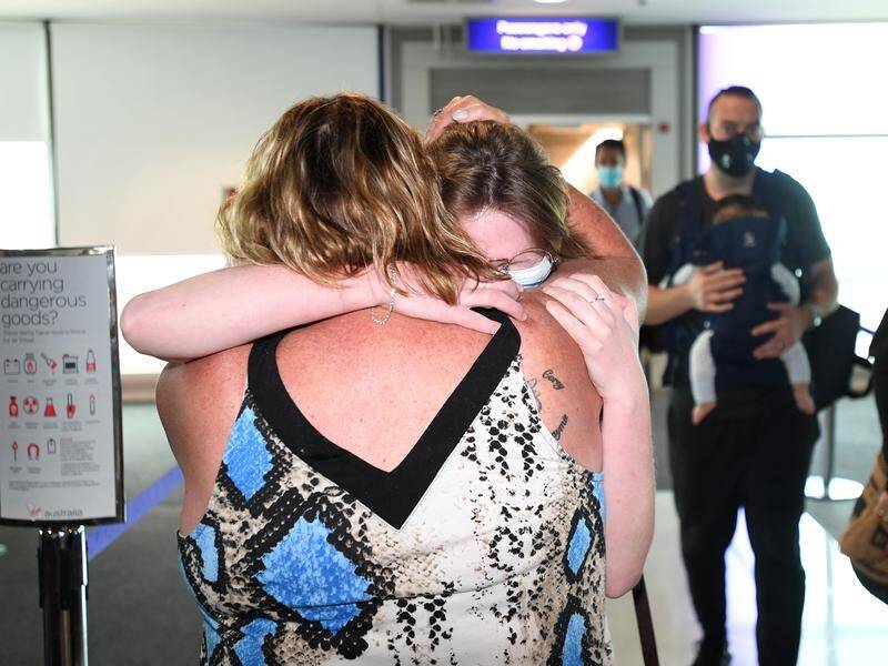 About 6000 people are booked to fly into Brisbane airport from NSW and Victoria on Tuesday.