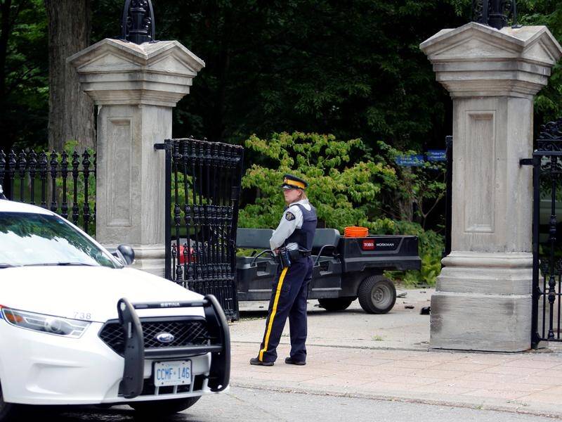Canadian police have arrested an armed man near the residence of Prime Minister Justin Trudeau.