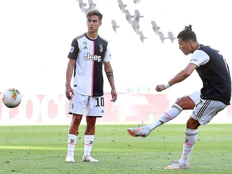 Cristiano Ronaldo (R) and Paulo Dybala have both scored in Juventus' derby win over Torino.