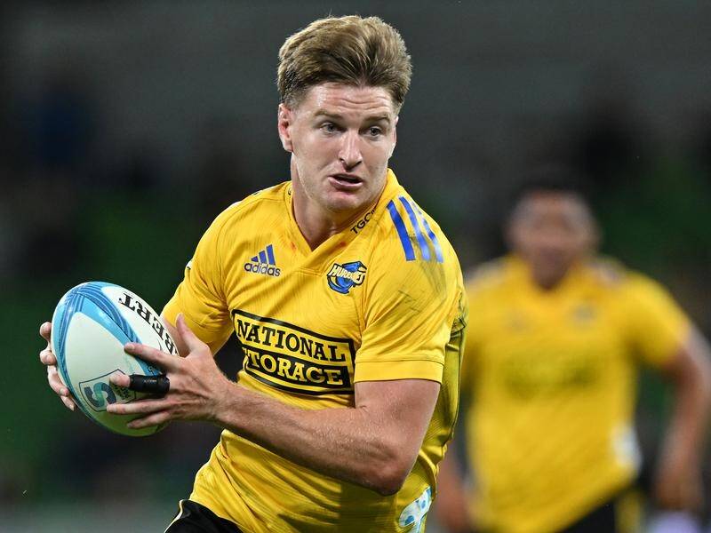 All Blacks star Jordie Barrett has been swapping knowledge with the NRL's Melbourne Storm. (James Ross/AAP PHOTOS)