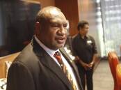 PNG leader James Marape will sign a new deal with Australia to help uphold security in his country. (AP PHOTO)