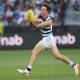Max Holmes has re-signed with Geelong for another four years. (Julian Smith/AAP PHOTOS)