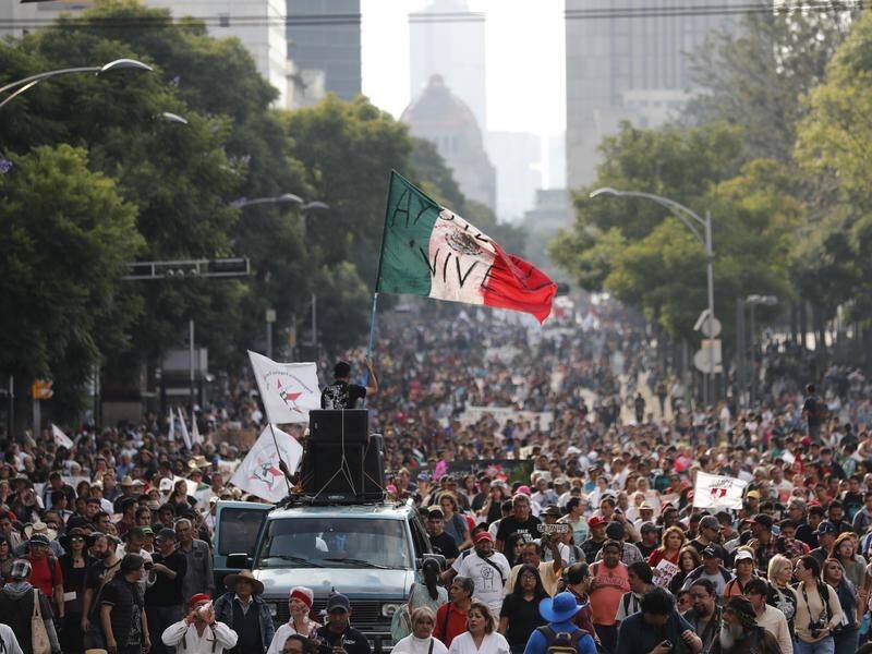 Anger has continued to mount in Mexico over the 2014 disappearance of 43 student-teachers. (AP PHOTO)