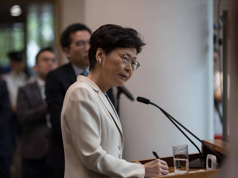 Hong Kong leader Carrie Lam says her team will meet for community dialogue next week.