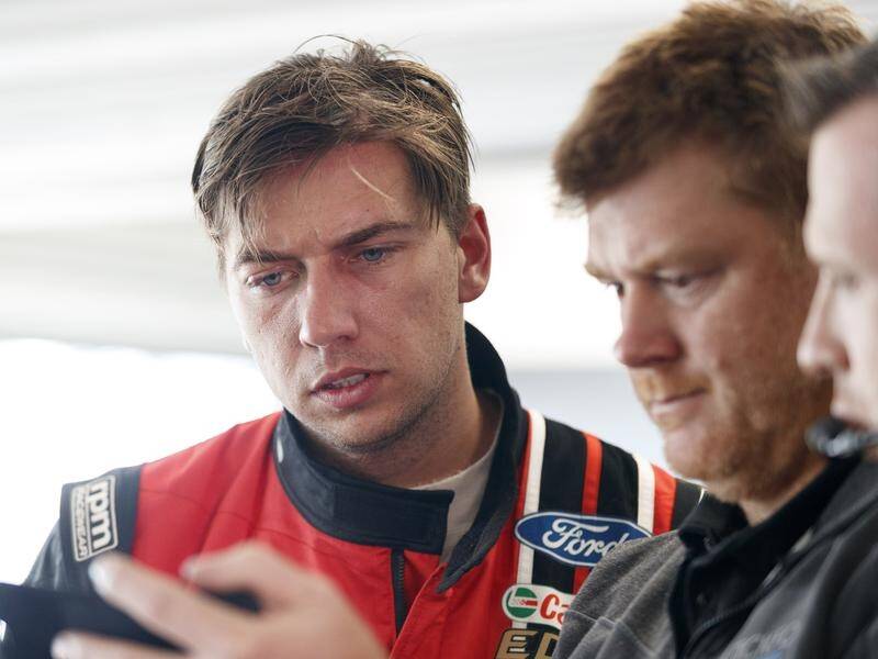 Chaz Mostert (L) is unsure if he'll be with Tickford Racing or another team next Supercars season.