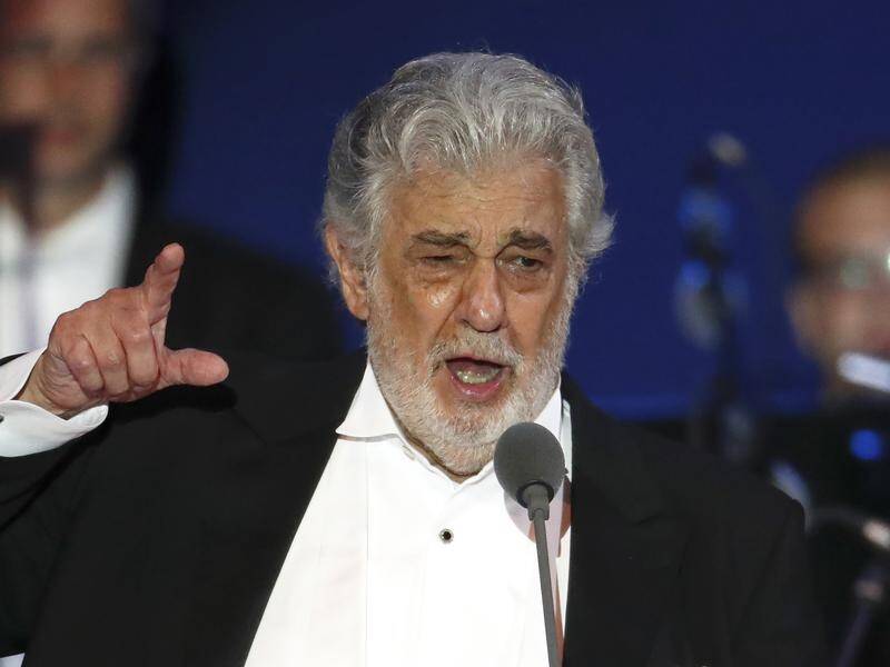 Opera singer Placido Domingo received a standing ovation at his 50th gala concert in Milan.