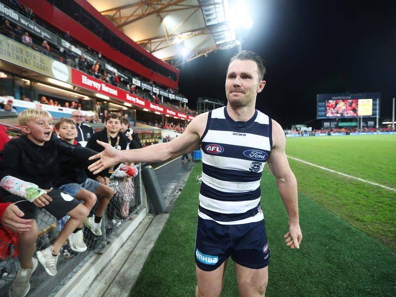 Patrick Dangerfield will play his 300th AFL game on Saturday. (Jason O'BRIEN/AAP PHOTOS)