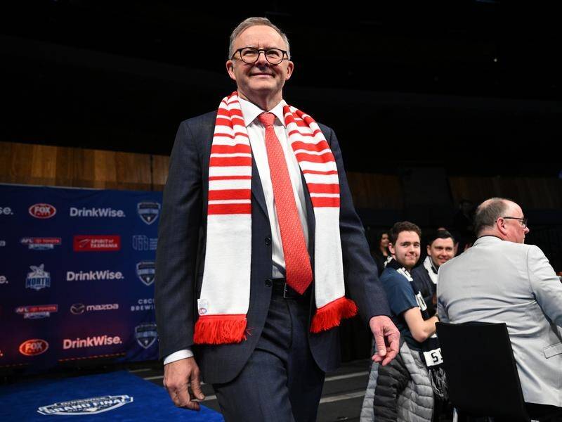 Anthony Albanese says discrimination has no part in the AFL, after this week's racism scandal. (James Ross/AAP PHOTOS)