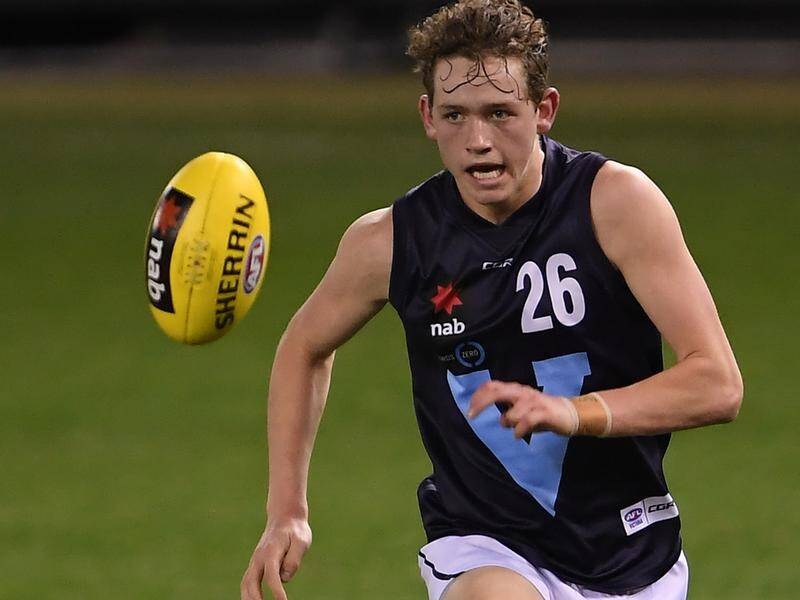 Riley Collier-Dawkins played for Victoria Metro at the AFL U-18 Championship.