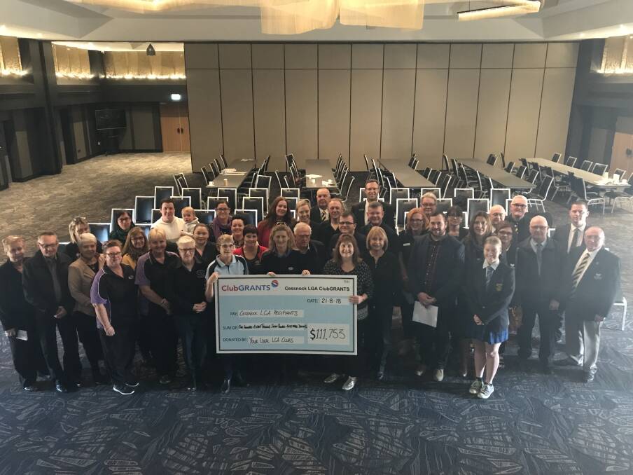 GIVING BACK: Cessnock LGA ClubGRANTS committee recently donated more than $100,000 to 20 local charities and community groups