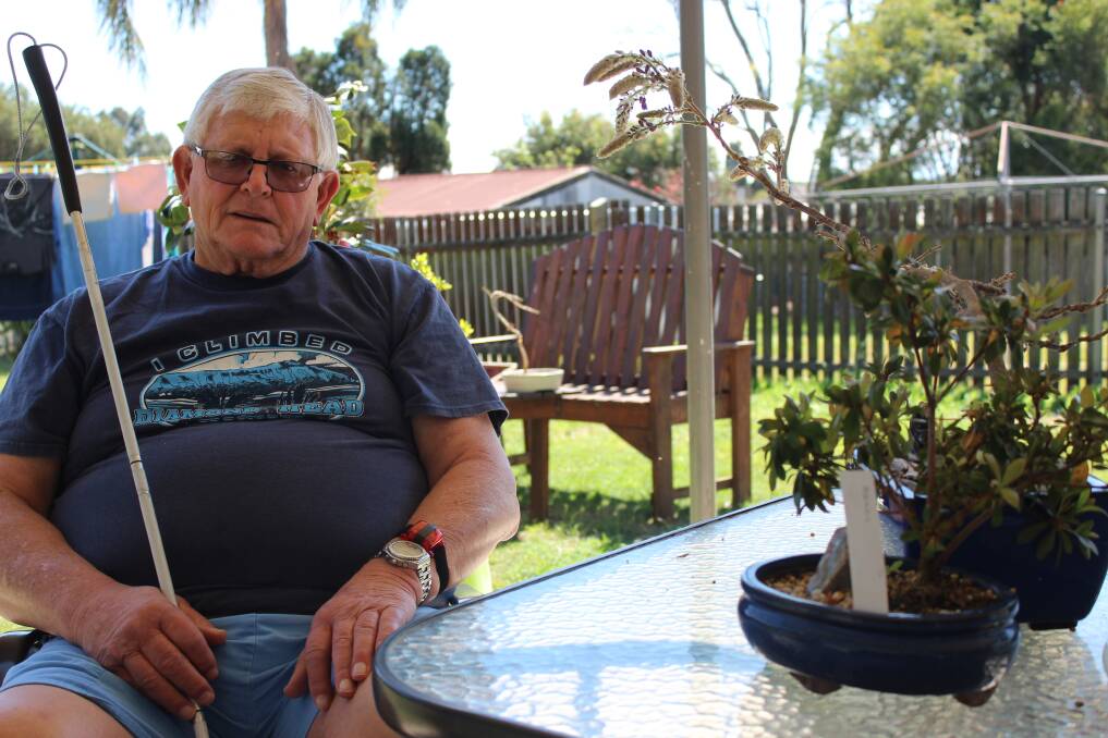 THEFT: Garry Barlow of Weston is pleading for the safe return of his beloved 70-year-old bonsai. Picture: Stephen Bisset