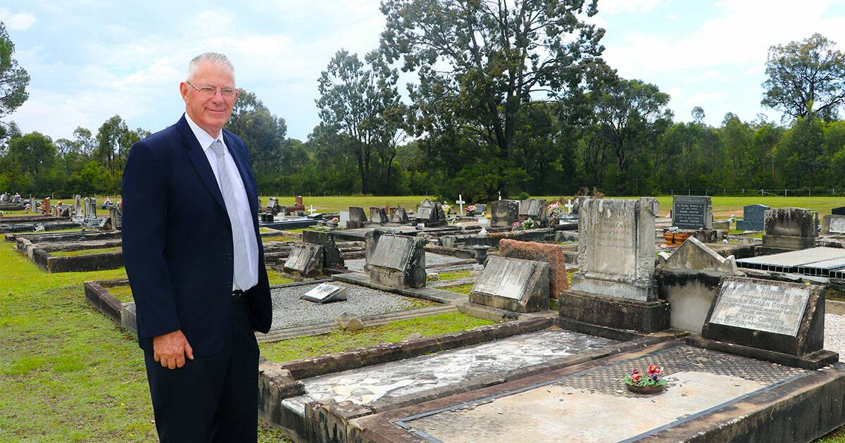 NO WAY: Cessnock Mayor Bob Pynsent said council has resoundingly rejected changes to state government cemetery regulations