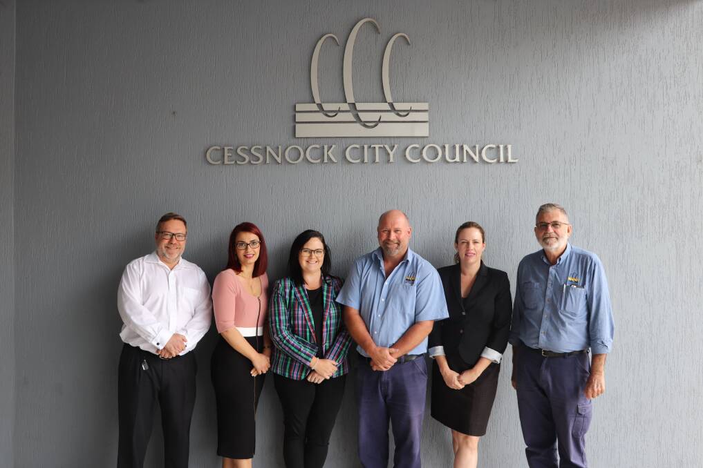 Cessnock Council’s domestic and family violence contact officers Andrew Glauser, Sonia Huthnance, Stacie McDonald, Lyall Green, Darrylen Allan and Steve Hogan. 