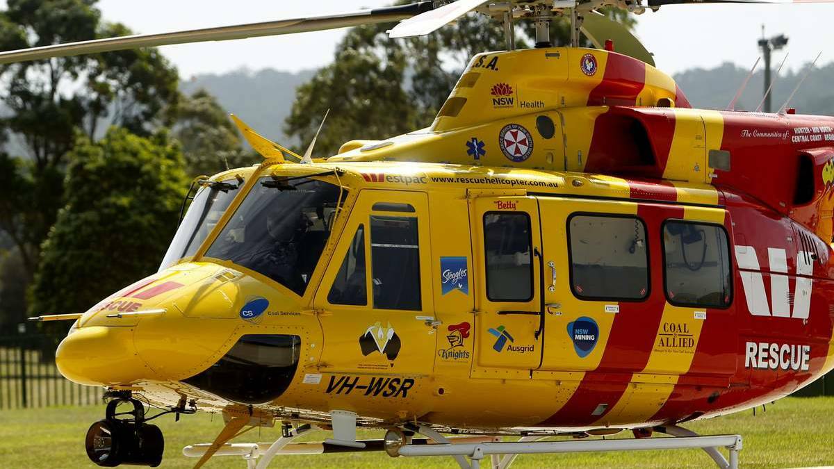 Man flown to hospital after accident at East Cessnock