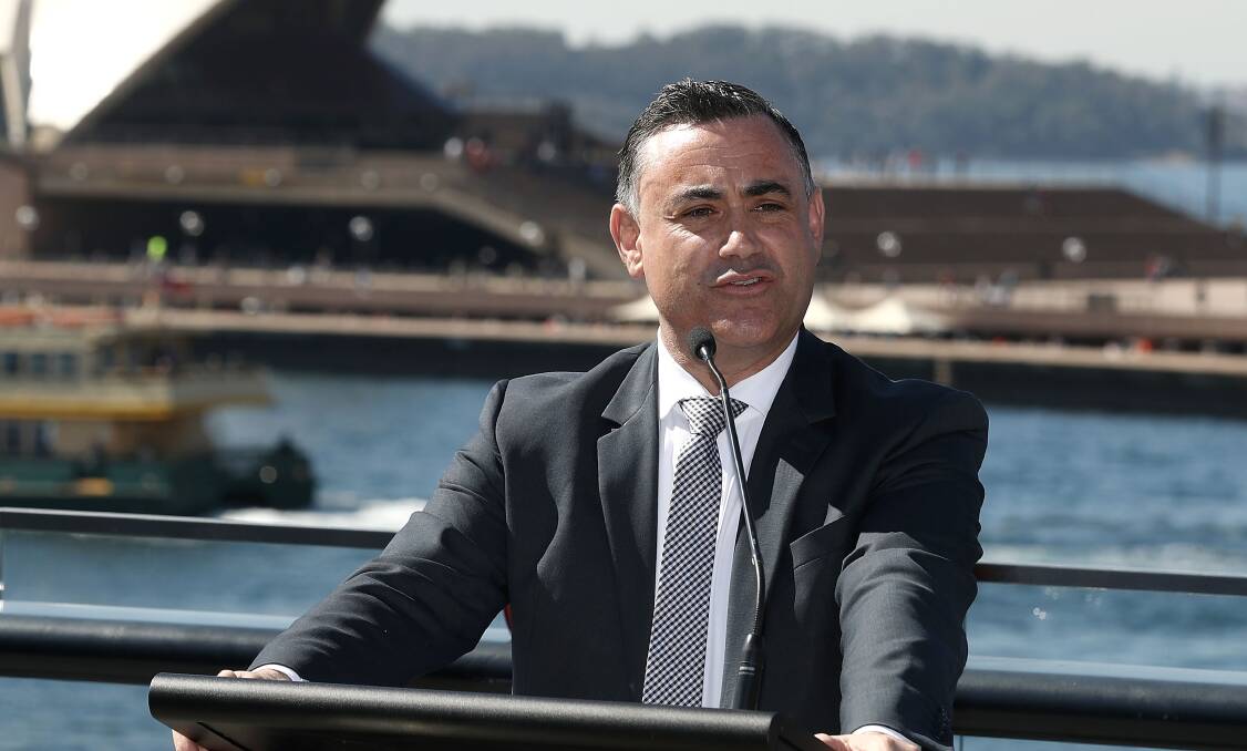 NSW Deputy Premier John Barilaro is weighing a tilt at the federal seat of Eden-Monaro. Picture: Getty Images