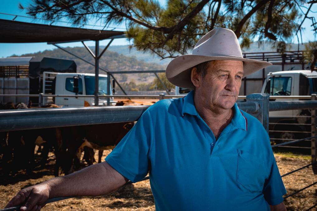 Recovering: Bunnan farmer David Wicks was rushed to hospital for heart surgery a few days before Christmas. He has sold his last calves. “It means this time next year I’m going to have no income," he said. Picture: Simon McCarthy
